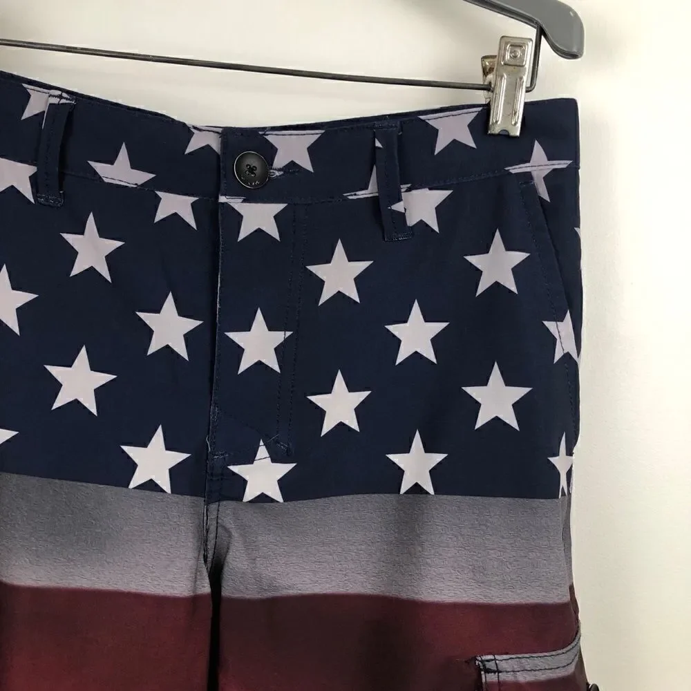 NWOT Size 29 Hawk Patriotic Board Shorts